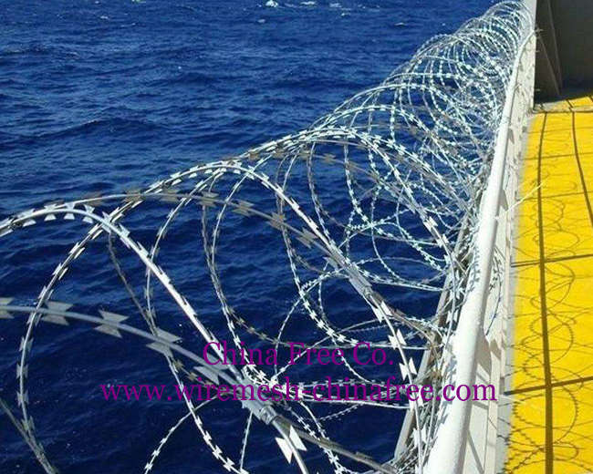 船舶防海盗专用刀片刺绳